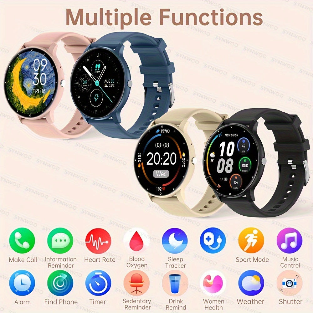 Women's Smartwatch - 1.39" Full Touch Screen - Sport Fitness Watch - IP67 Waterproof - Multi-Sport Modes - Music Control - Remote Camera - Wireless Call -